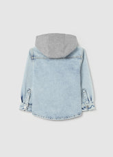 Ovs Denim Shirt With Fleece Hood